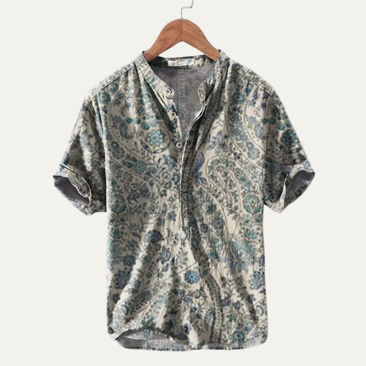 The Stonecrest Hill Men’s Hawaiian Tropical Button-Up Beach Shirt