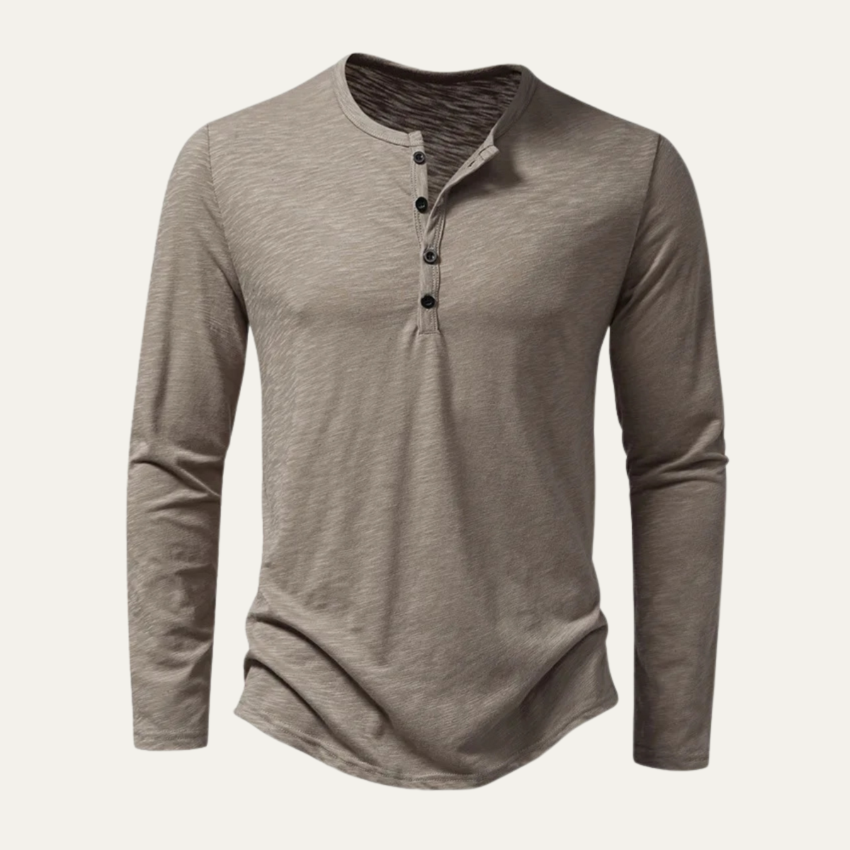 The Berkshire Men’s Casual Button Neck Henley Cotton T-Shirt