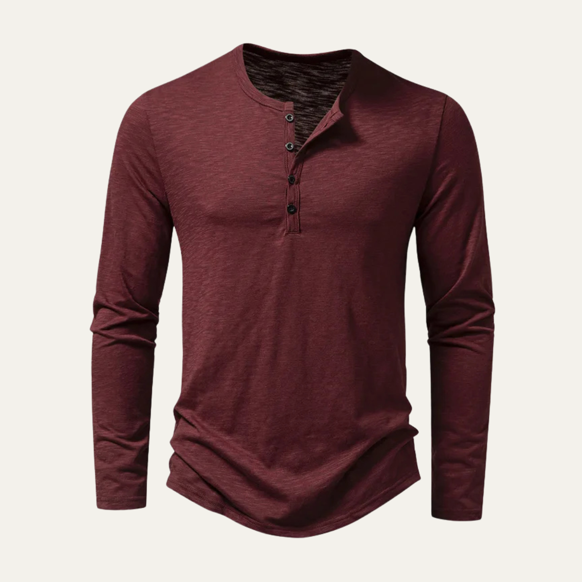 The Berkshire Men’s Casual Button Neck Henley Cotton T-Shirt