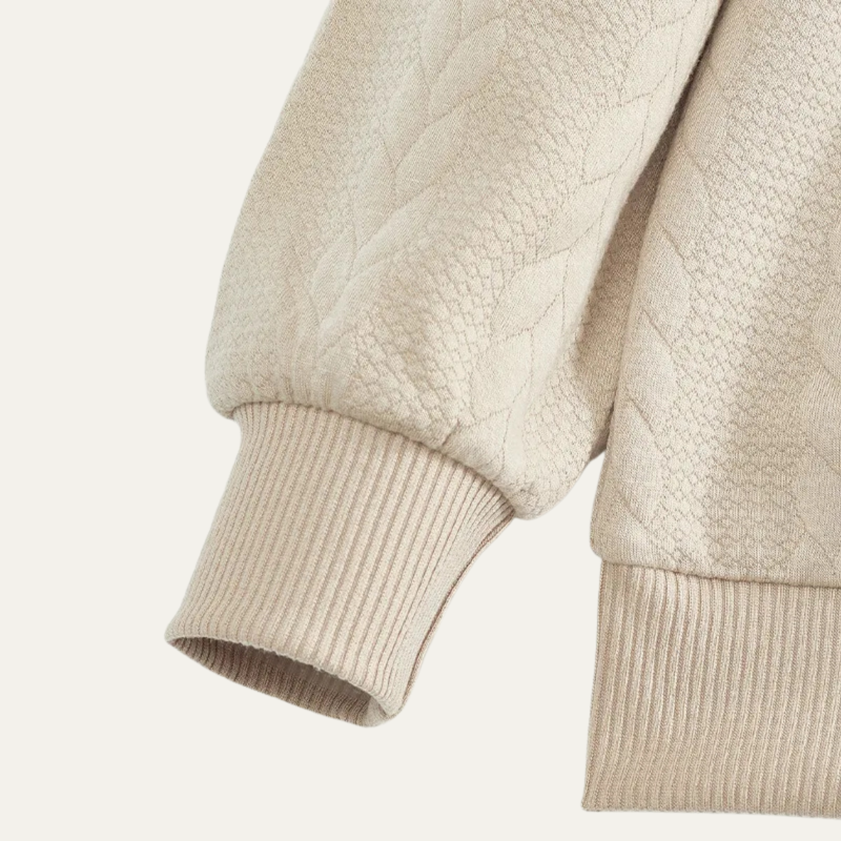 The Bellagio Men's Casual Stand Up Collar Knitted Jacquard Sweater