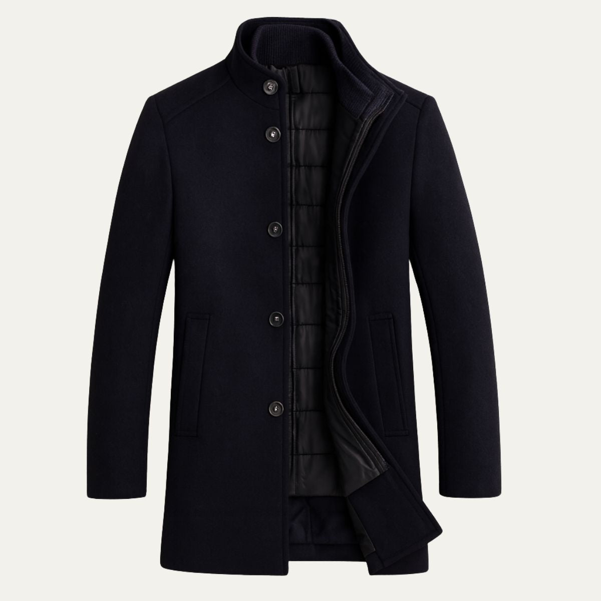 The Highlander Men’s Premium Wool Winter Overcoat