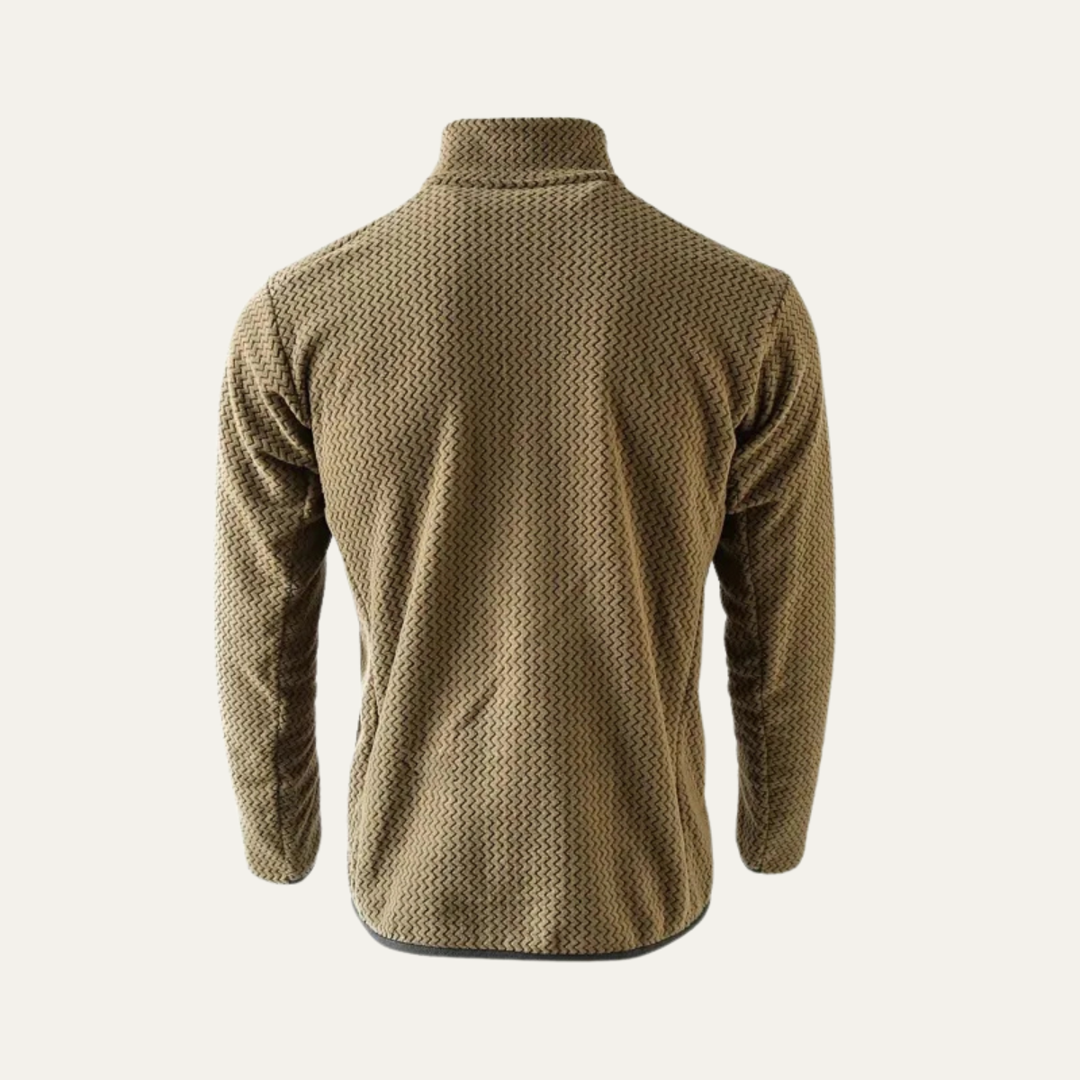 The Positano Men’s Textured Fleece Half Zip Sweater with Zip Chest Pocket