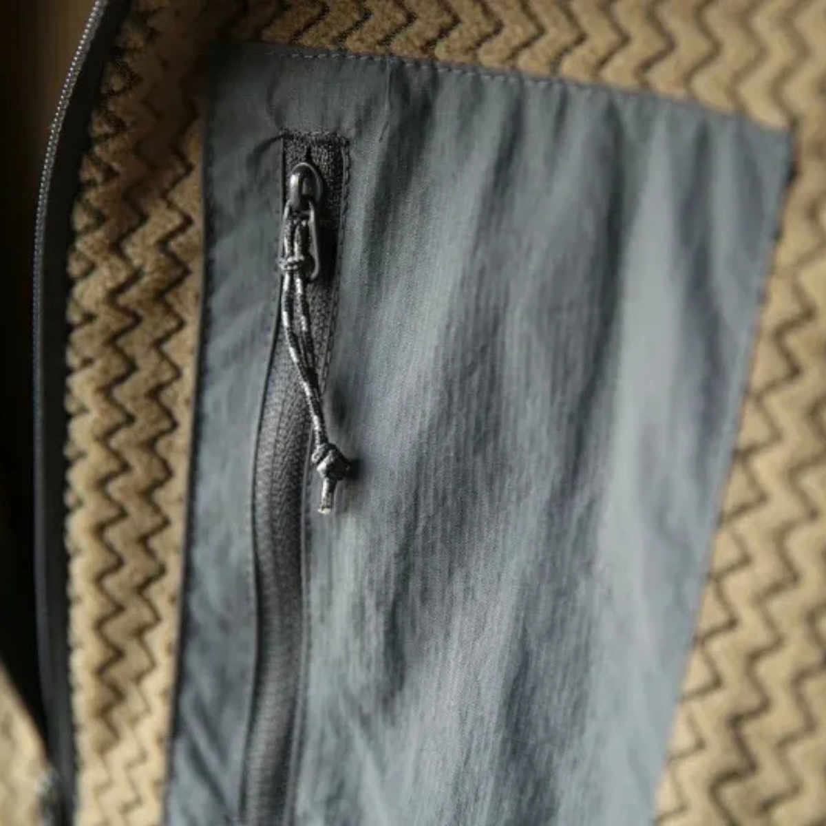 The Positano Men’s Textured Fleece Half Zip Sweater with Zip Chest Pocket