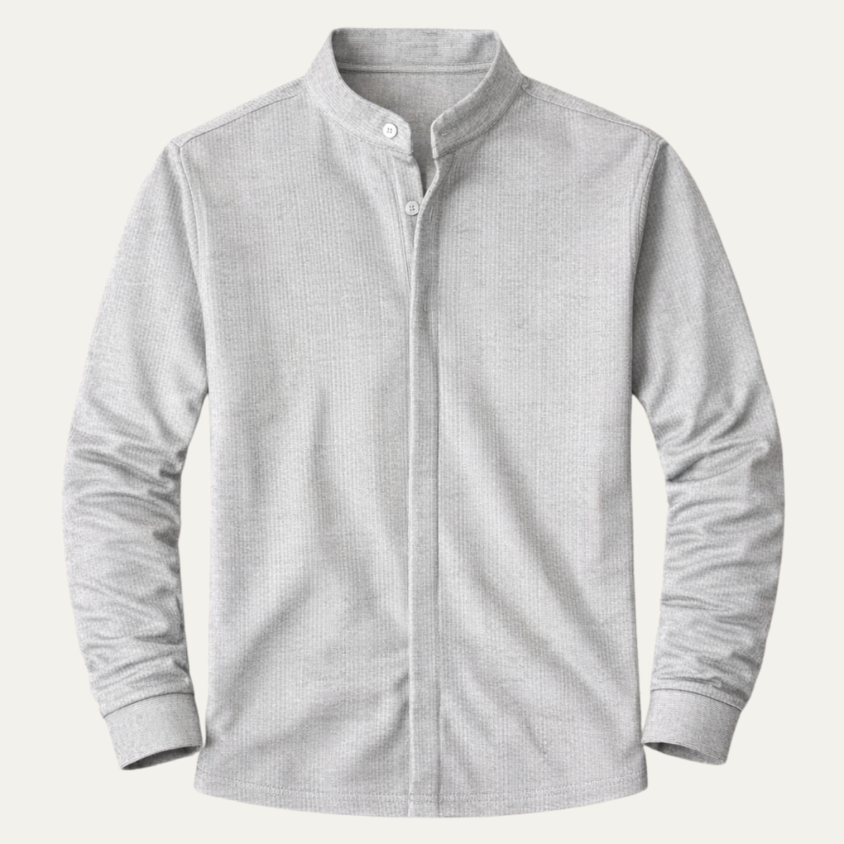 The Corniglia Men’s Slim Fit Stand Collar Knit Shirt