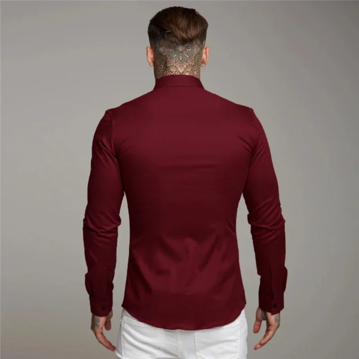 The Biarritz Men’s Smart Casual Button Up Slim Fit Dress Shirt