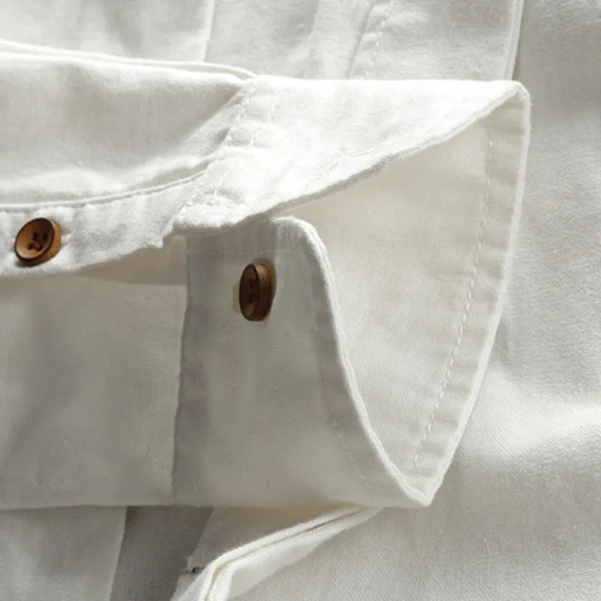 The Fairhill Men’s Japanese Style Linen Cotton Stand Collar Shirt