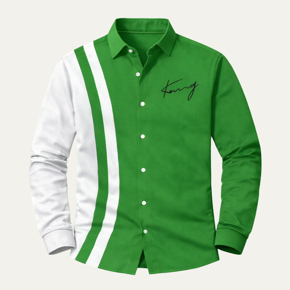 The Bellagio Men’s Lightweight Colour Block Striped Dress Shirt