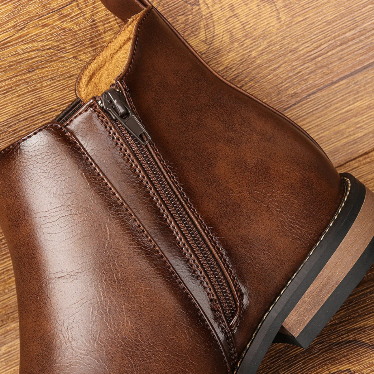 The Sicily Men’s Smart Casual Slip On Leather Chelsea Boots