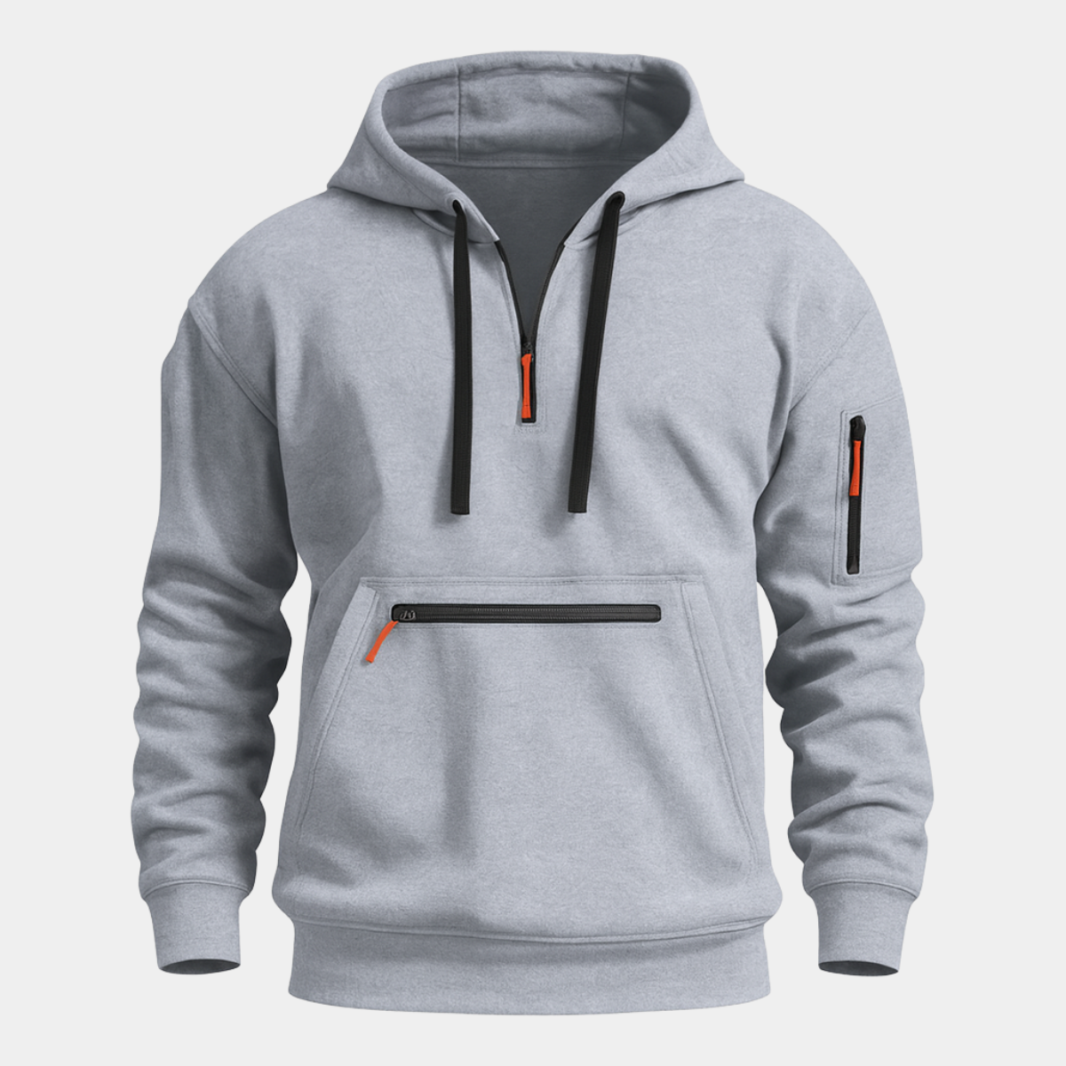 The Belluno Men’s Hooded Soft Lining Zip Jacket with Front Pocket