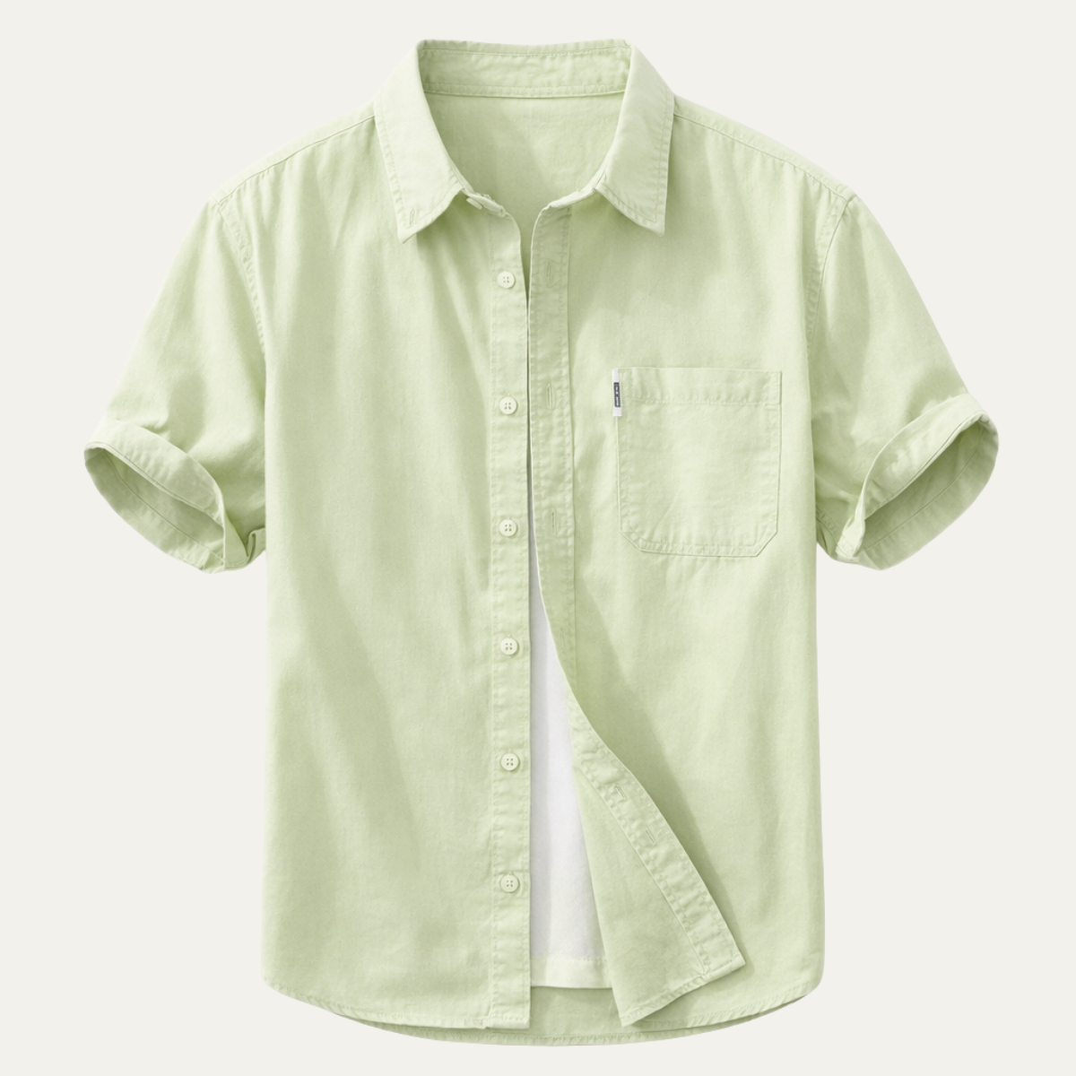 The Ashwater Men’s 100% Cotton Casual Shirt with Pocket