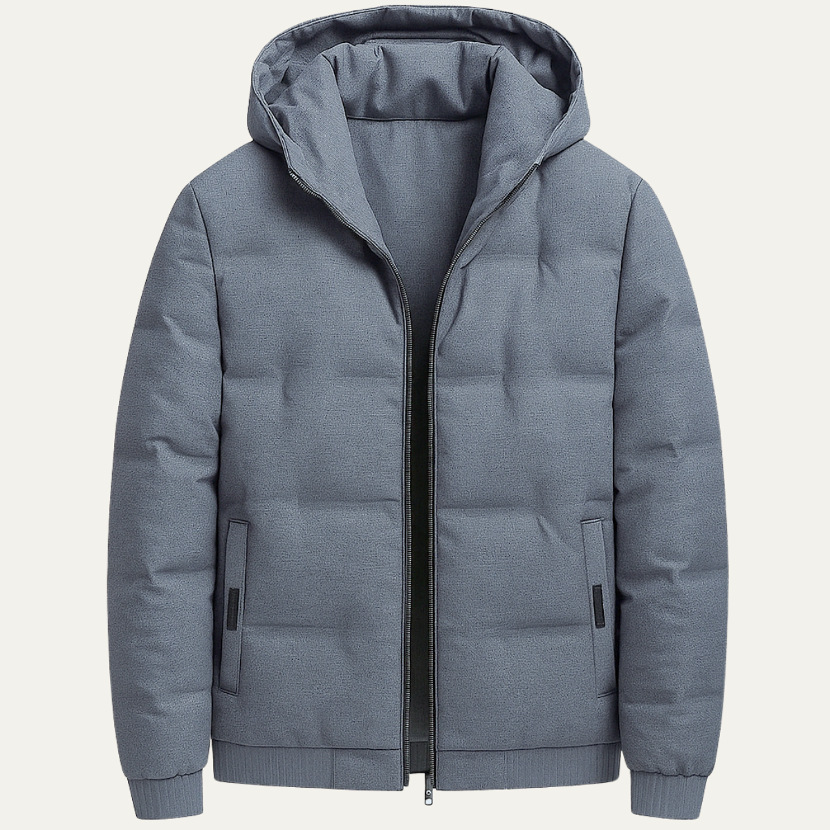 The Belvoir Men’s Ski Winter Jacket – Warm Insulated Skiing Hooded Parka – Grey