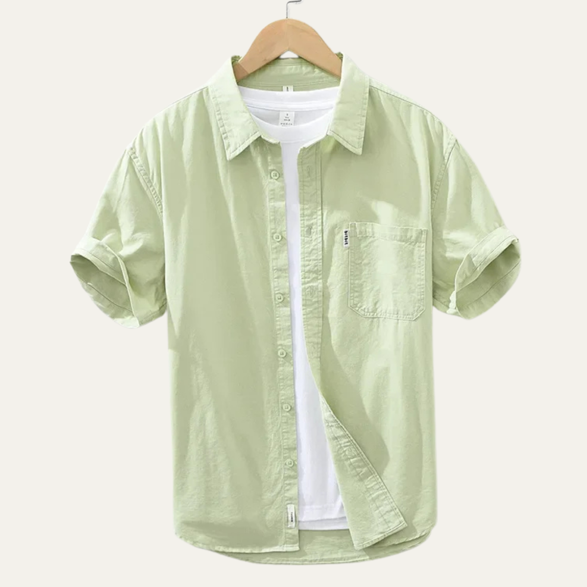 The Ashwater Men’s 100% Cotton Casual Shirt with Pocket