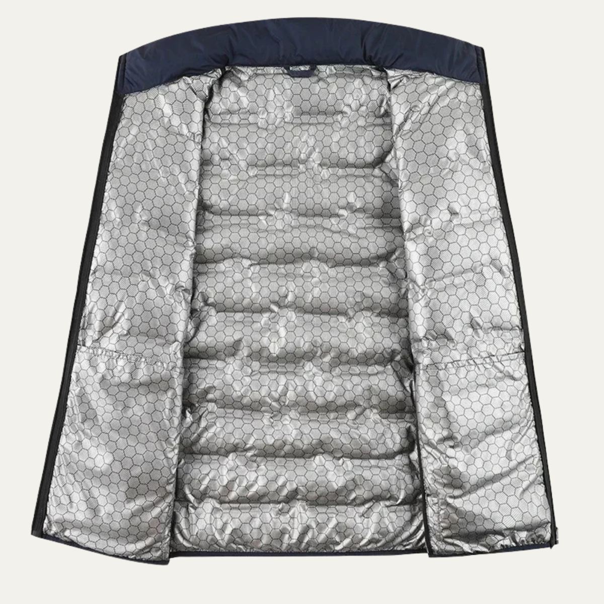 The Fairfax Men’s Heated Down Jacket – Winter Ski Jacket with Thermal Lining – Grey