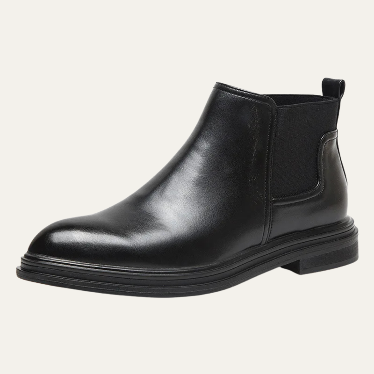 The Lezzeno Men’s Classic Leather Ankle Dress Chelsea Boots