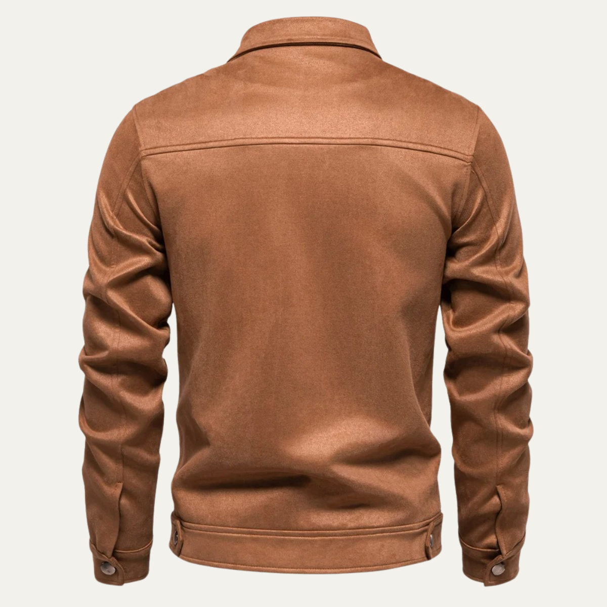 The Varese Men's Trucker  Suede Leather Zip Up Jacket