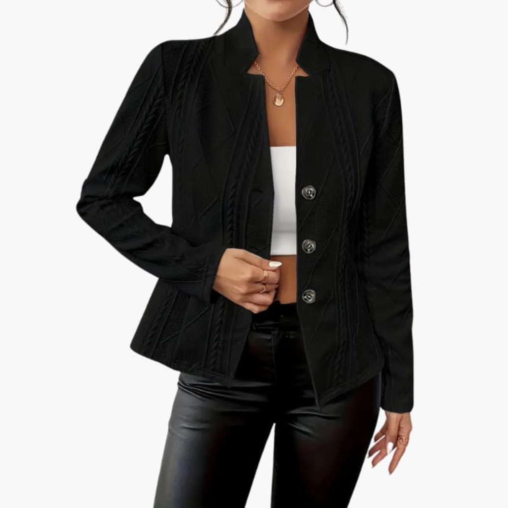 Women's Buttoned Blazer in Six Shades