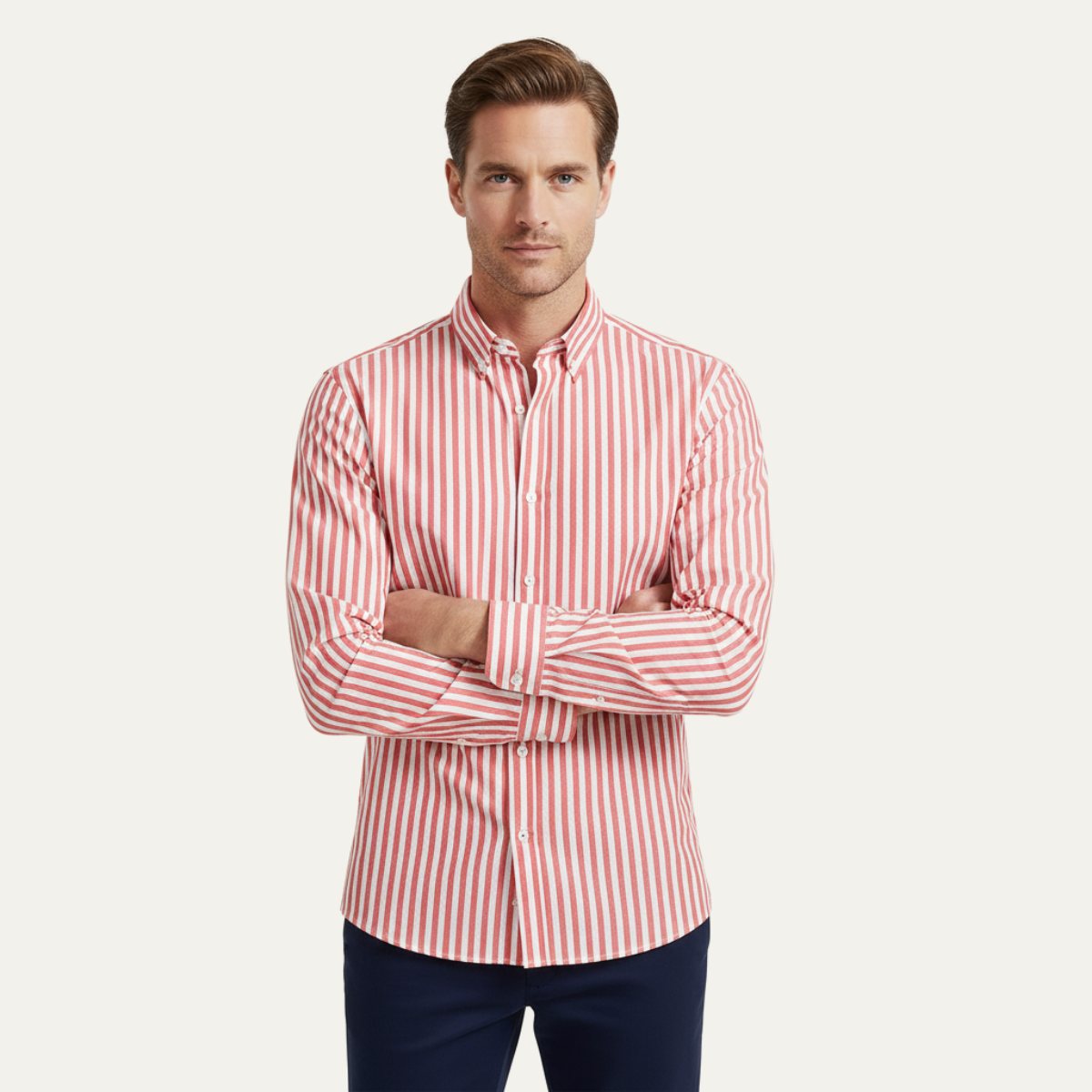 The London Striped Cotton Shirt for Men