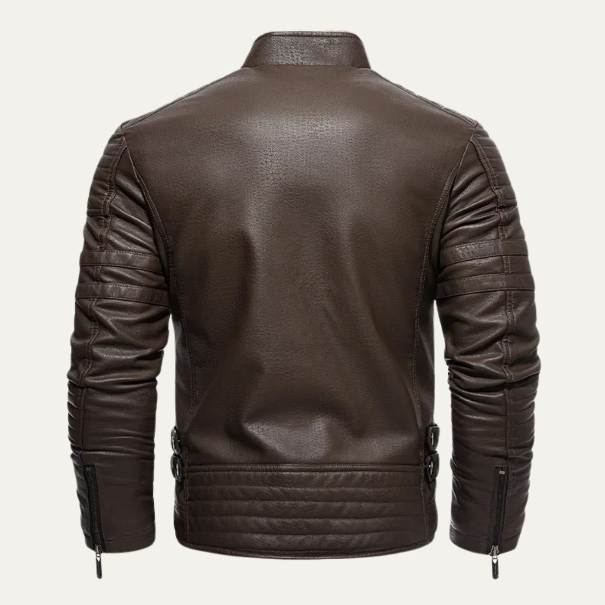 The Grayshire Men’s Vintage Shearling Lined Leather Jacket