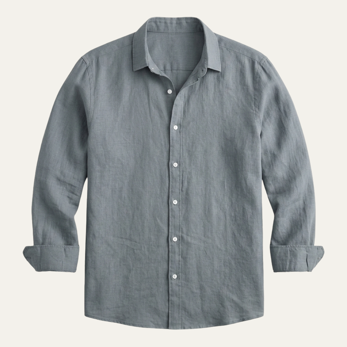 The Meadowrun Men’s Linen Trendy Button-Up Shirt