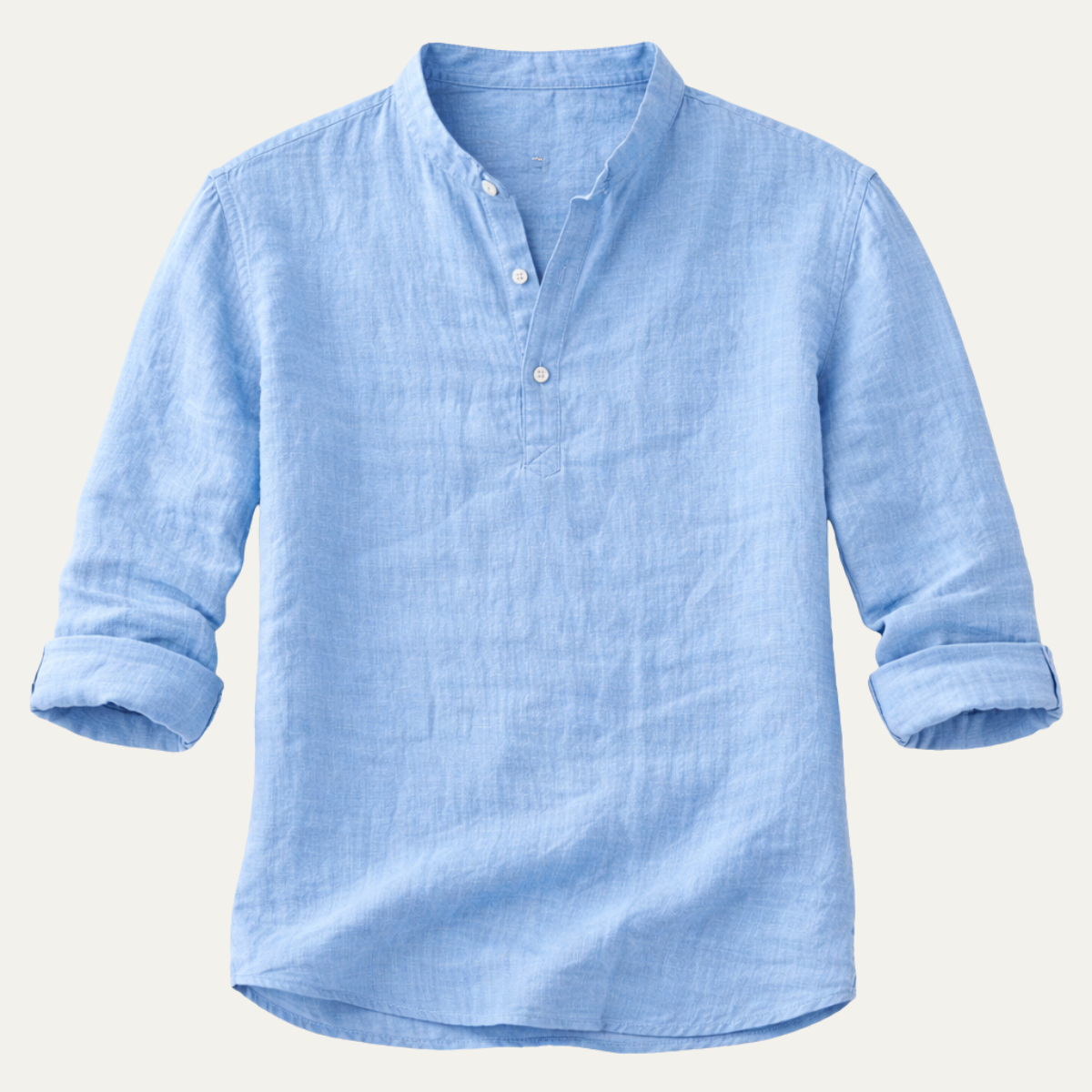 The Ridgebrook Park Men's Breathable Linen Summer Casual Button-Up Shirt