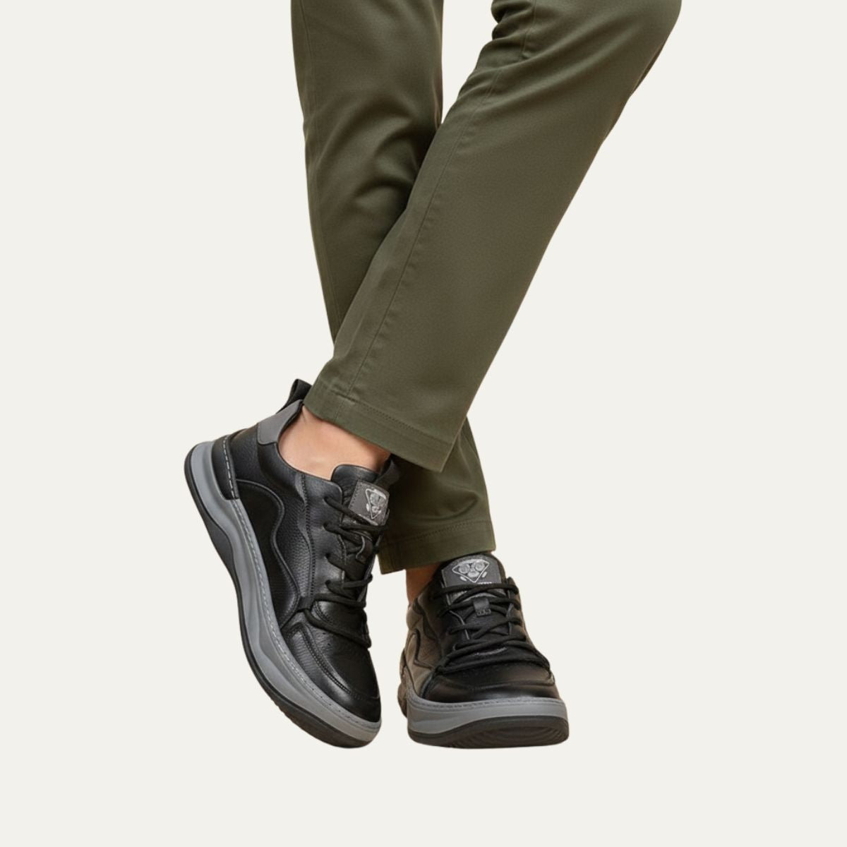 The Geneva Men’s Leather Shoes – Modern Casual Sneakers