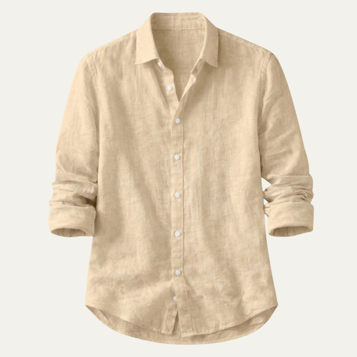 The Silverwood Hill Men's Lightweight Linen Summer Casual Button-Up Shirt