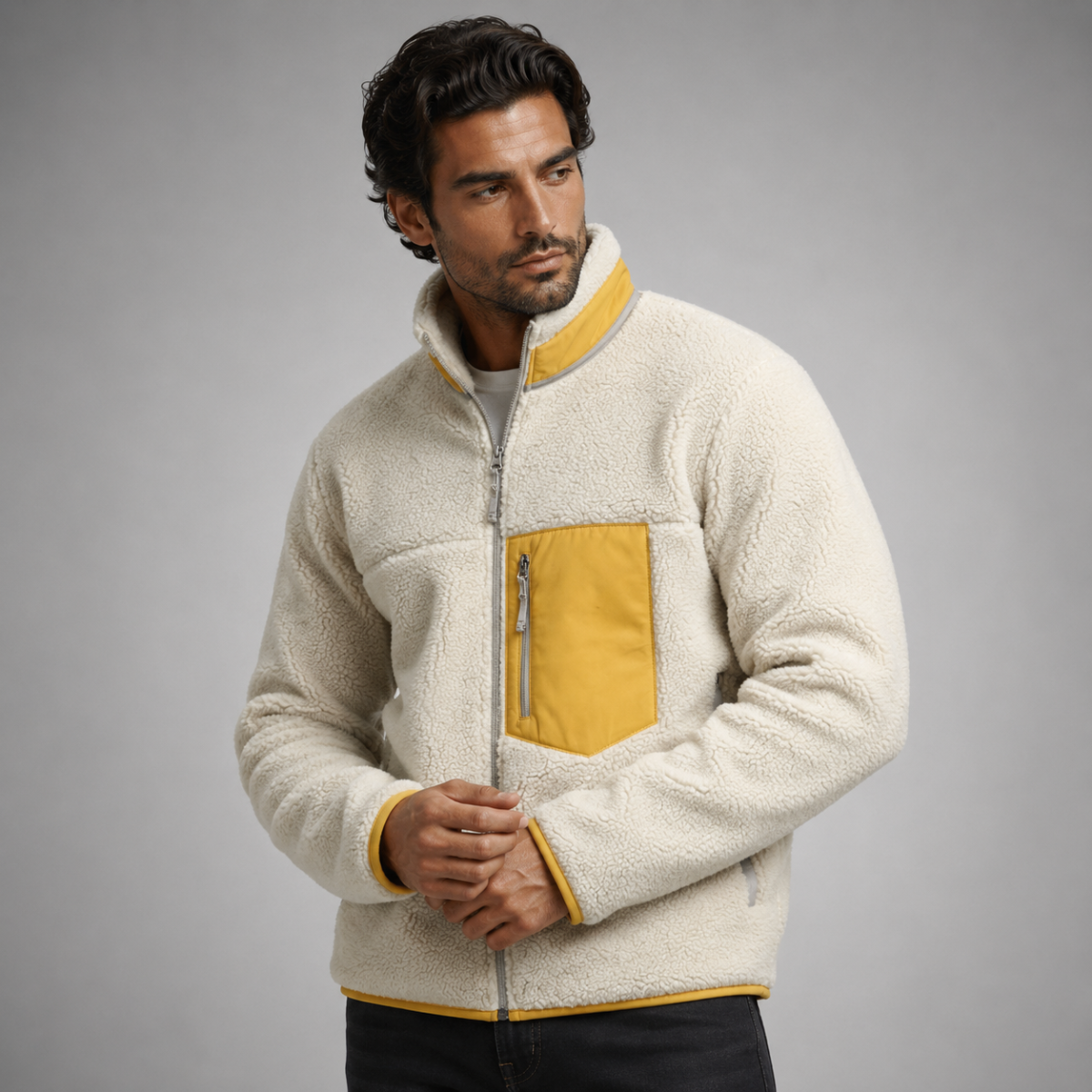 The Inverness Fleece Lined Teddy Wool Jacket for Men