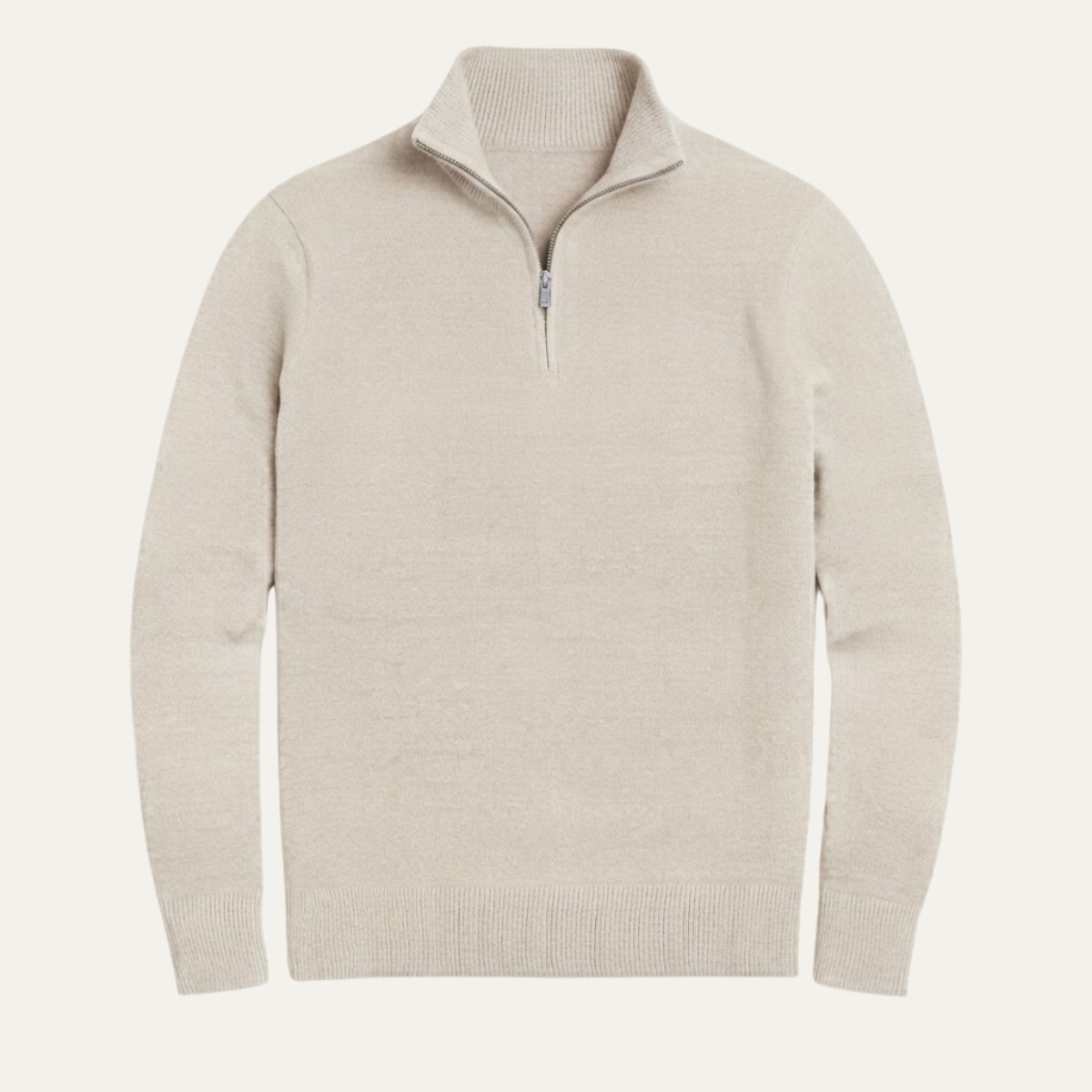 The Kidlington Men's Quarter Zip Lightweight Knit Sweater