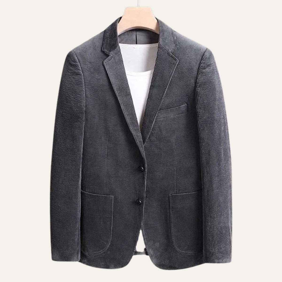 The Lancaster Men’s Thick Flannel  Corduroy Business Blazer Jacket