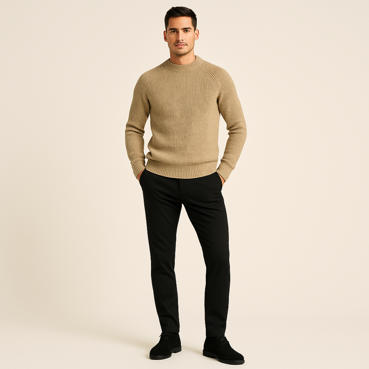 The Ely 100% Cashmere Crewneck for Men