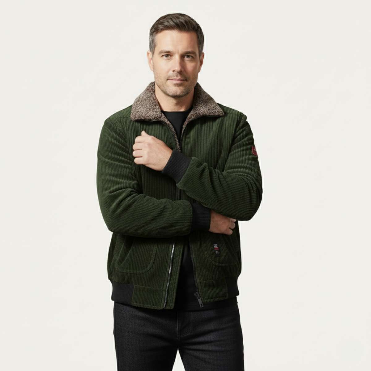 The Denbigh Men’s Fur Lined Corduroy Jacket