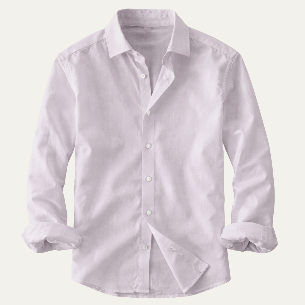 The Woodhall Men’s 100% Linen Italian Style Casual Button-Up Shirt
