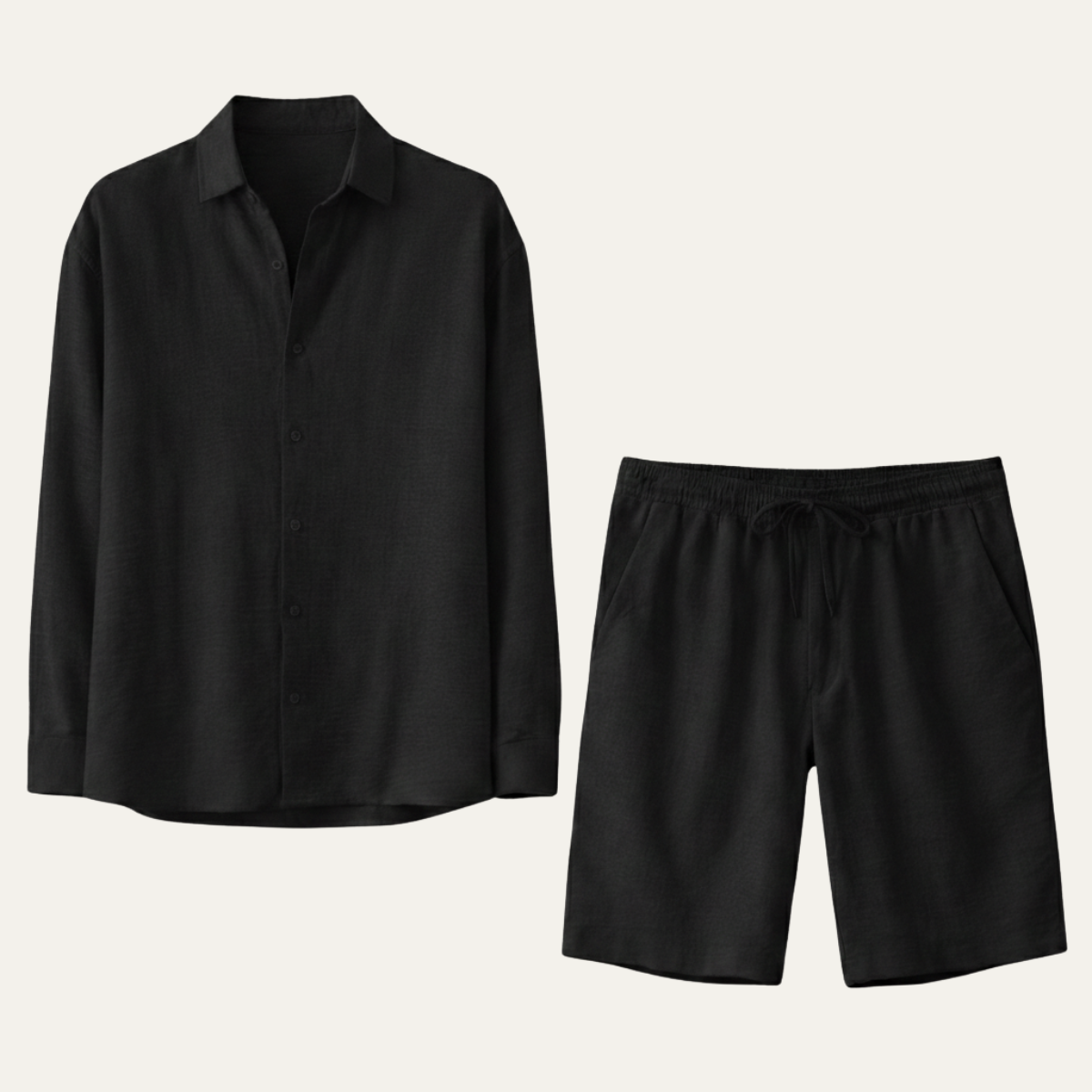 The Brighton Men’s Relaxed Oversized Linen Button-Up Shirt