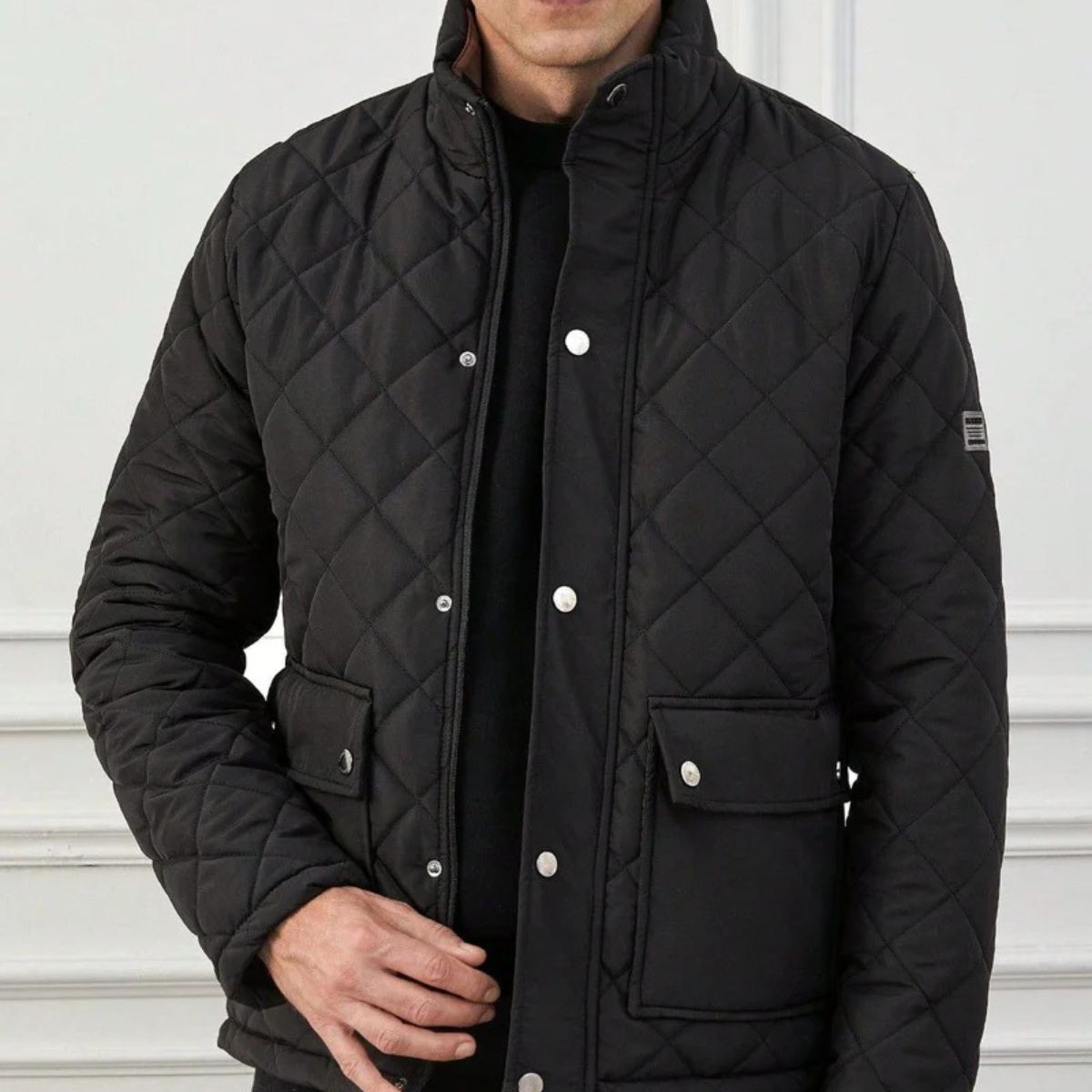 The Chester Black Quilted Jacket – Men’s Heritage Field Coat