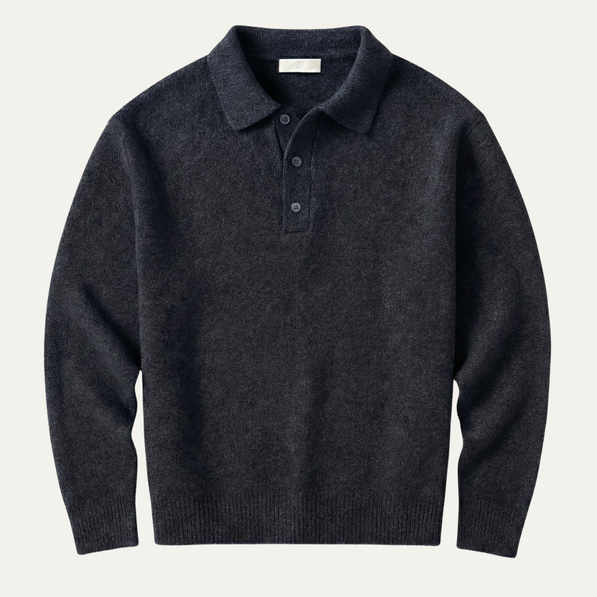 The Cedarfield Men's Trendy Soft Knit Polo Cashmere Sweater