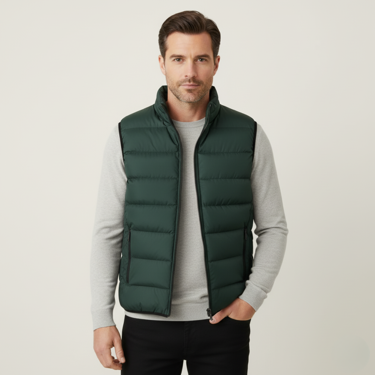 The Chiron Men’s Luxury Puffer Quilted Vest - 2025