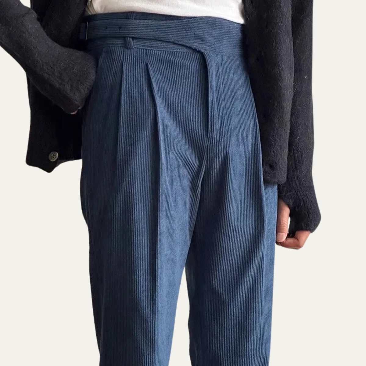 The Elmhurst Men’s Retro High Waist Pleated Pants