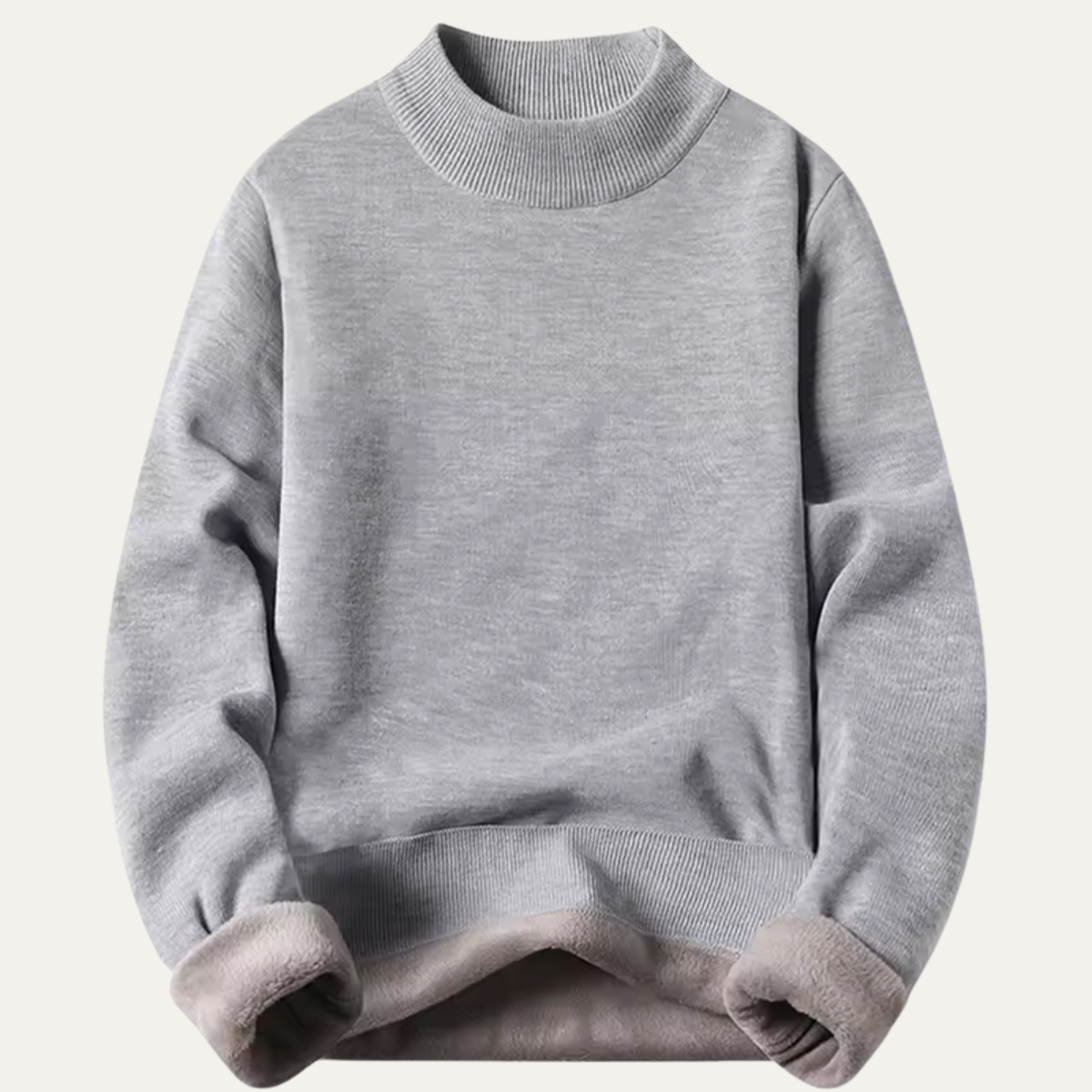 The Portsmouth Men's Casual Fleece Lined Crew Neck Sweater