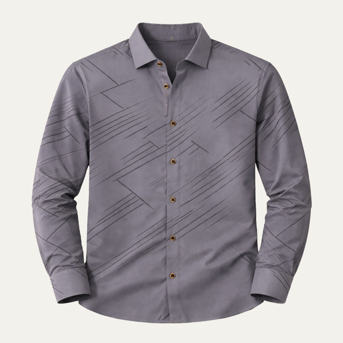 The Soverato Men’s Geometric Print Slim Fit Casual Shirt
