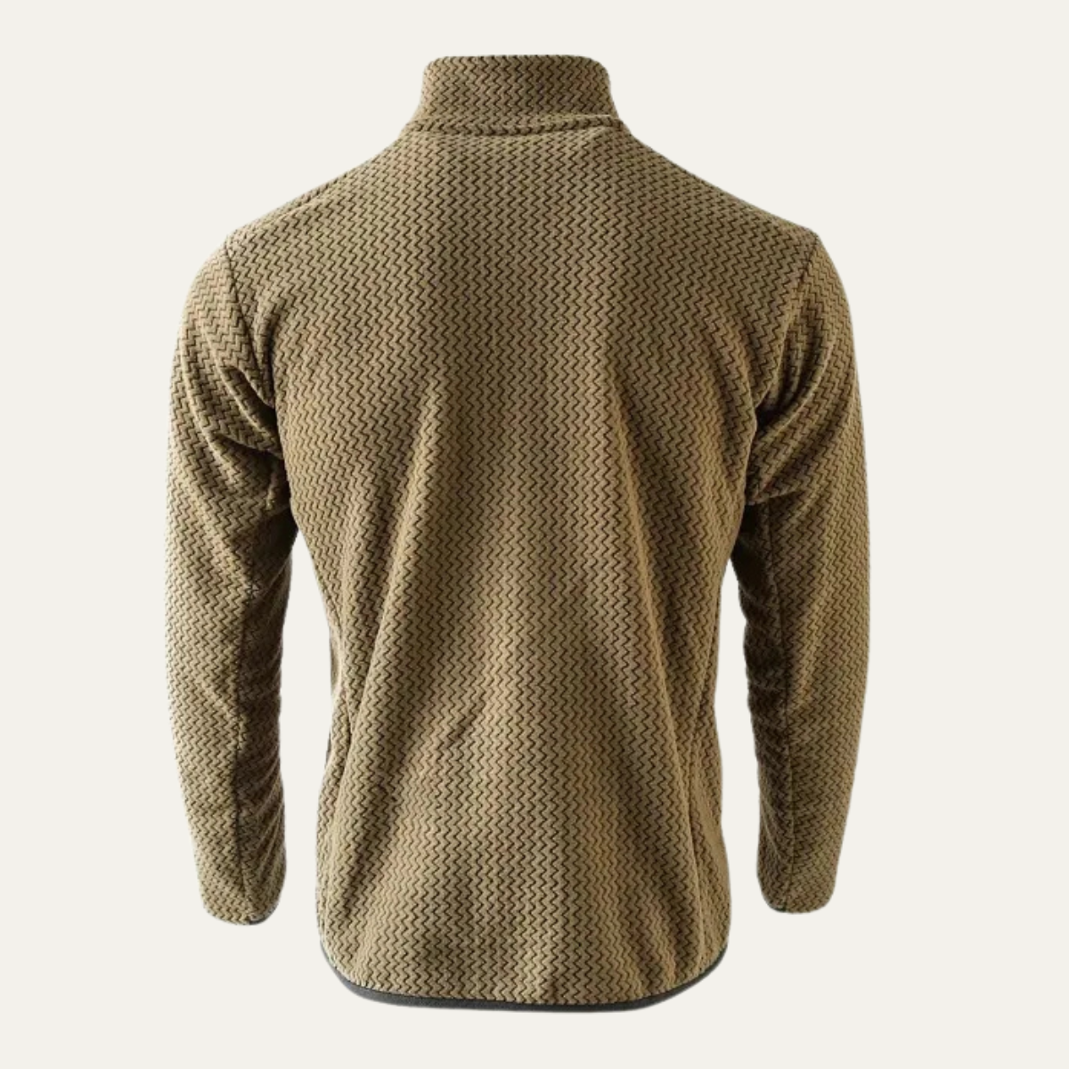 The Kingsport Men’s Thick Waffle Knit Fleece Half Zip Sweater