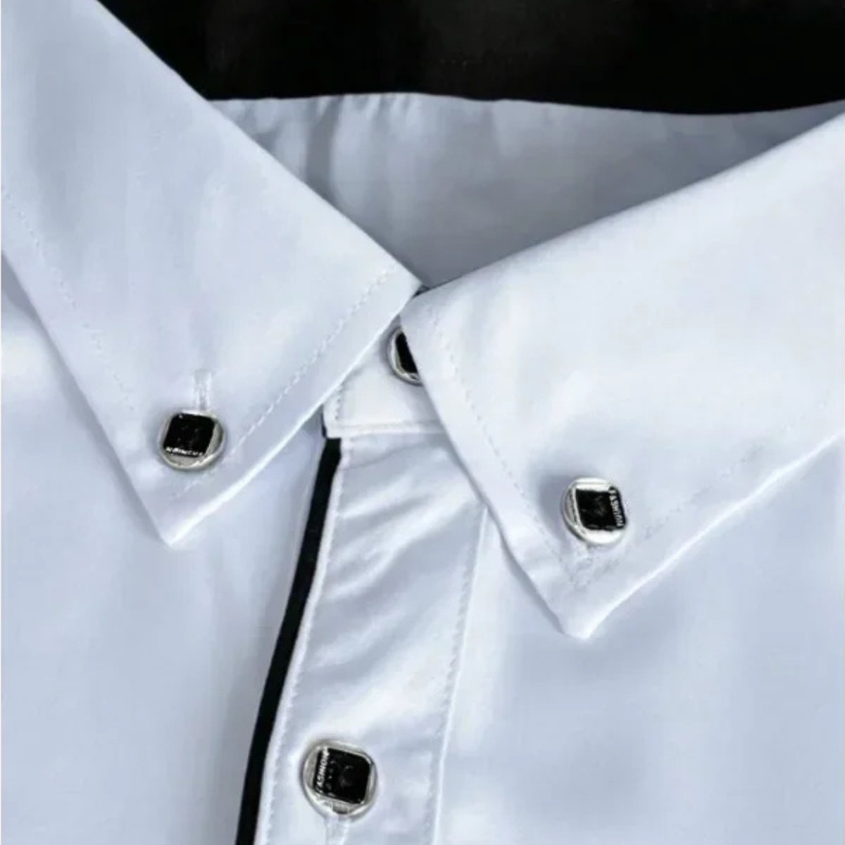 The Deauville Men’s Slim Fit White Dress Shirt – Long Sleeve Button-Up Smart Casual