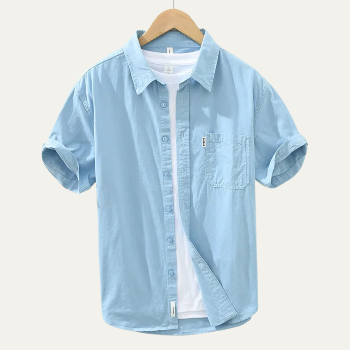 The Ashwater Men’s 100% Cotton Casual Shirt with Pocket