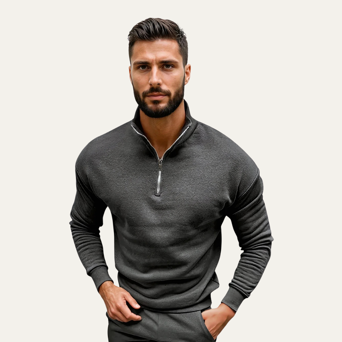 The San Marino Men’s Smart Casual Quarter Zip Sweater