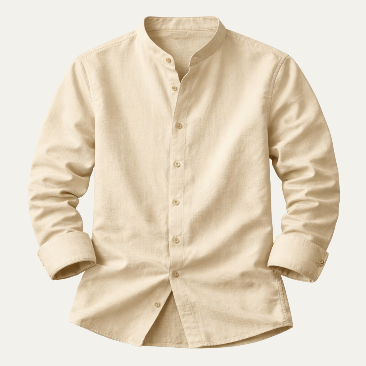 The Aosta Men’s Trendy Cotton Linen Button Down Shirt