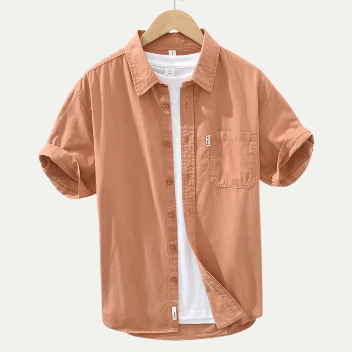 The Ashwater Men’s 100% Cotton Casual Shirt with Pocket