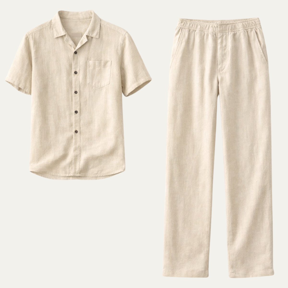 The Westminster Men’s Casual Linen Beach Set – Shirt &amp; Pants