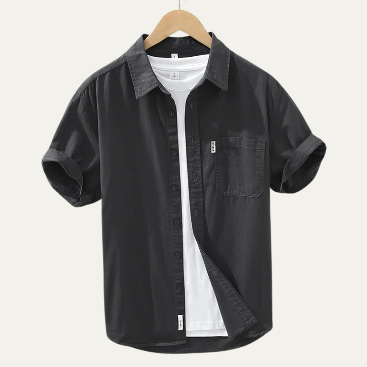 The Ashwater Men’s 100% Cotton Casual Shirt with Pocket