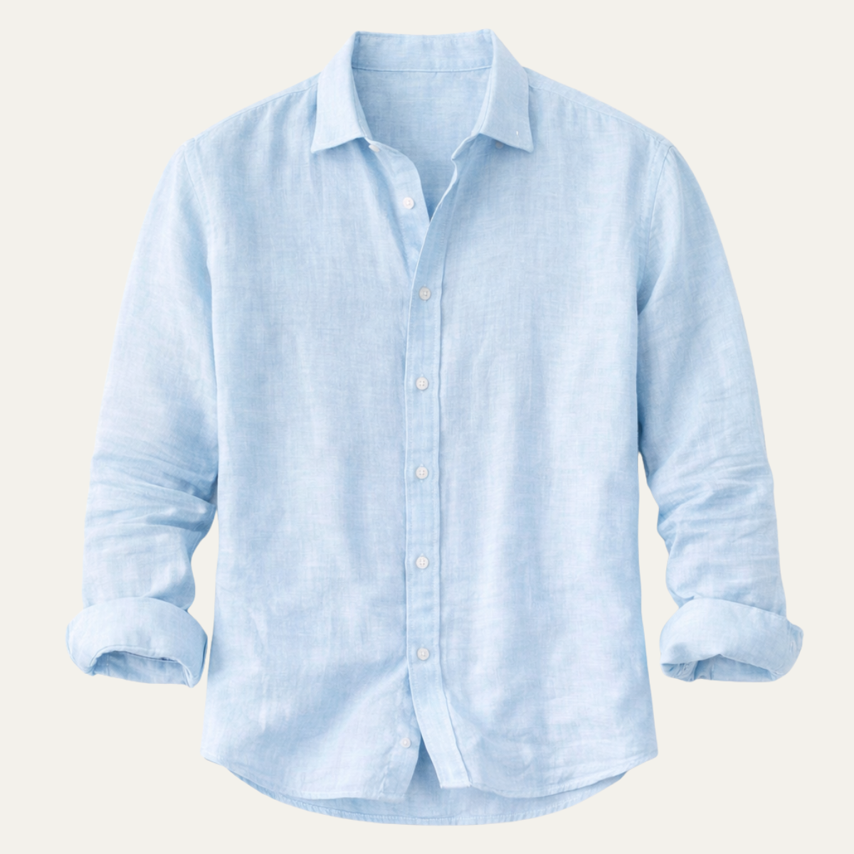 The Silverpark Ridge Men’s Cotton Linen Casual Lapel Shirt