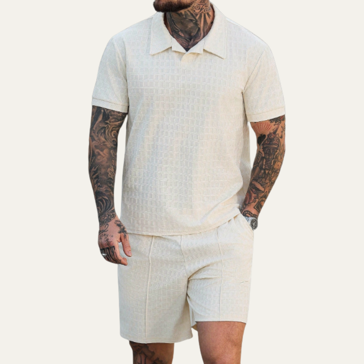 The Rivermoor Men’s Trendy Co-Ord Set – Shirt & Shorts
