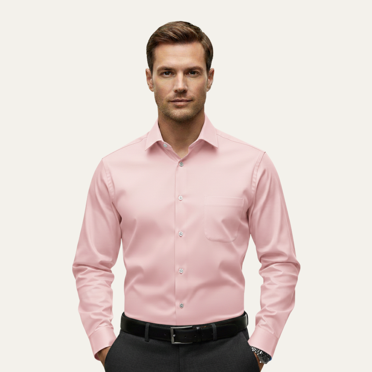 The Oxfordshire Men’s Lightweight Slim Fit Stretch Dress Shirt